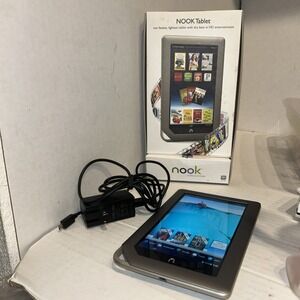 Barnes & Noble Nook Tablet BNTV250 16GB, Wi-Fi, 7in - Silver 2011 Works A3